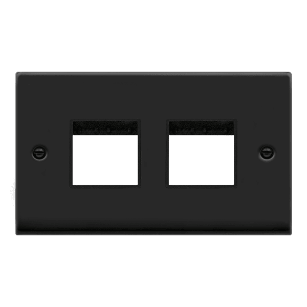 Click Deco 2G 2x2 Module Minigrid Matt Black Black VPMB404BK