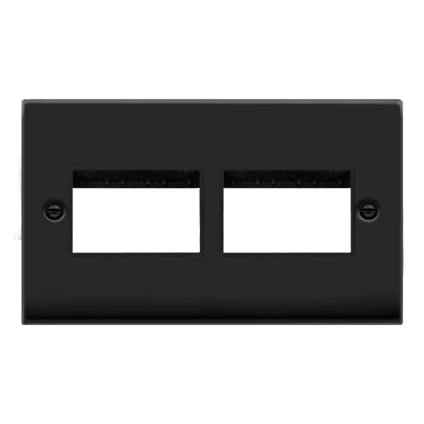 Click Deco 2G 2x3 Module Minigrid Matt Black Black VPMB406BK