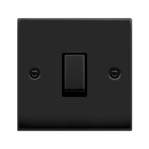 Click Deco 20A Switch Matt Black Black VPMB722BK