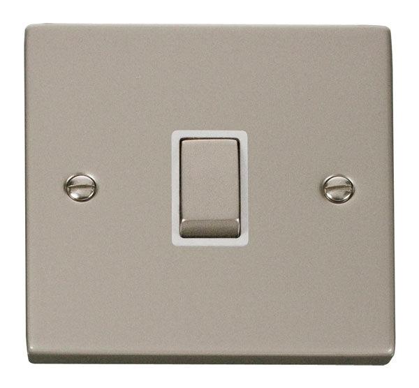 Click Deco 20A Switch Pearl Nickel White VPPN722WH