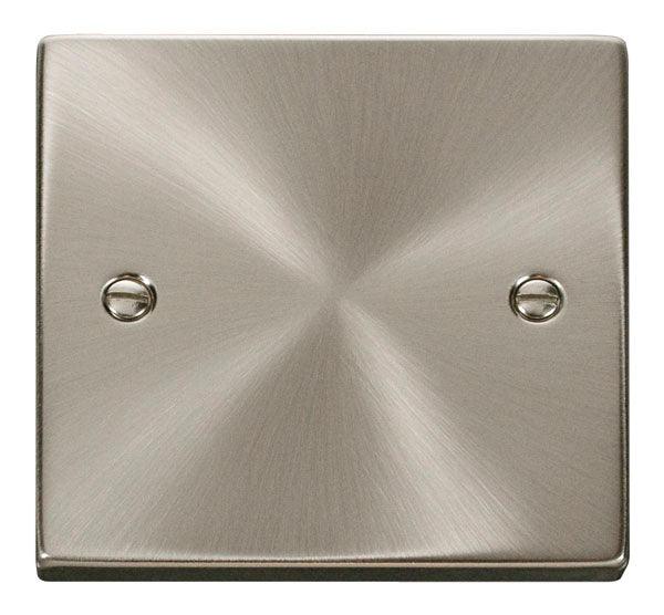 Click Deco VPSC060 1 Gang Blanking Plate Satin Chrome