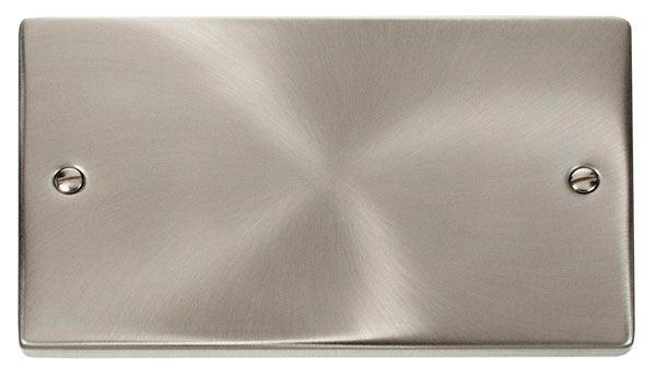 Click Deco 2 Gang Blacking Plate Satin Chrome VPSC061SATINCHROME