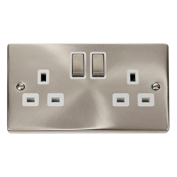 Click Deco Double Socket VPSC536WH