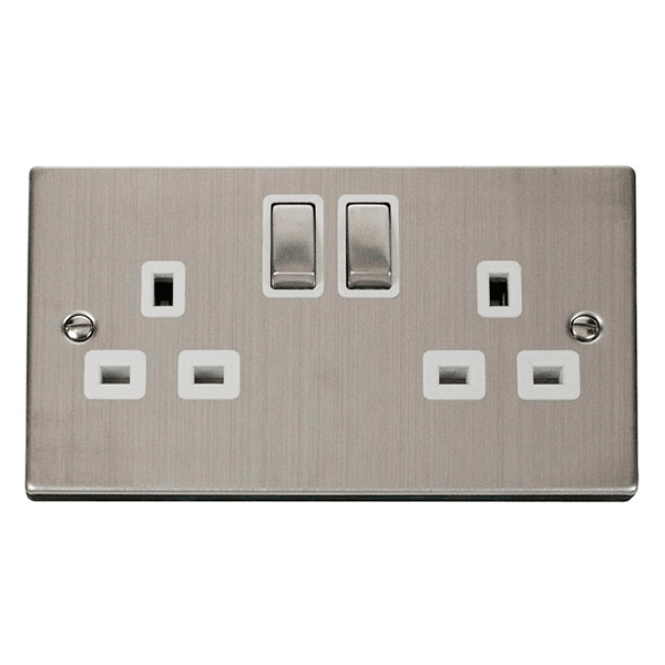 Click Deco Double Socket VPSS536WH