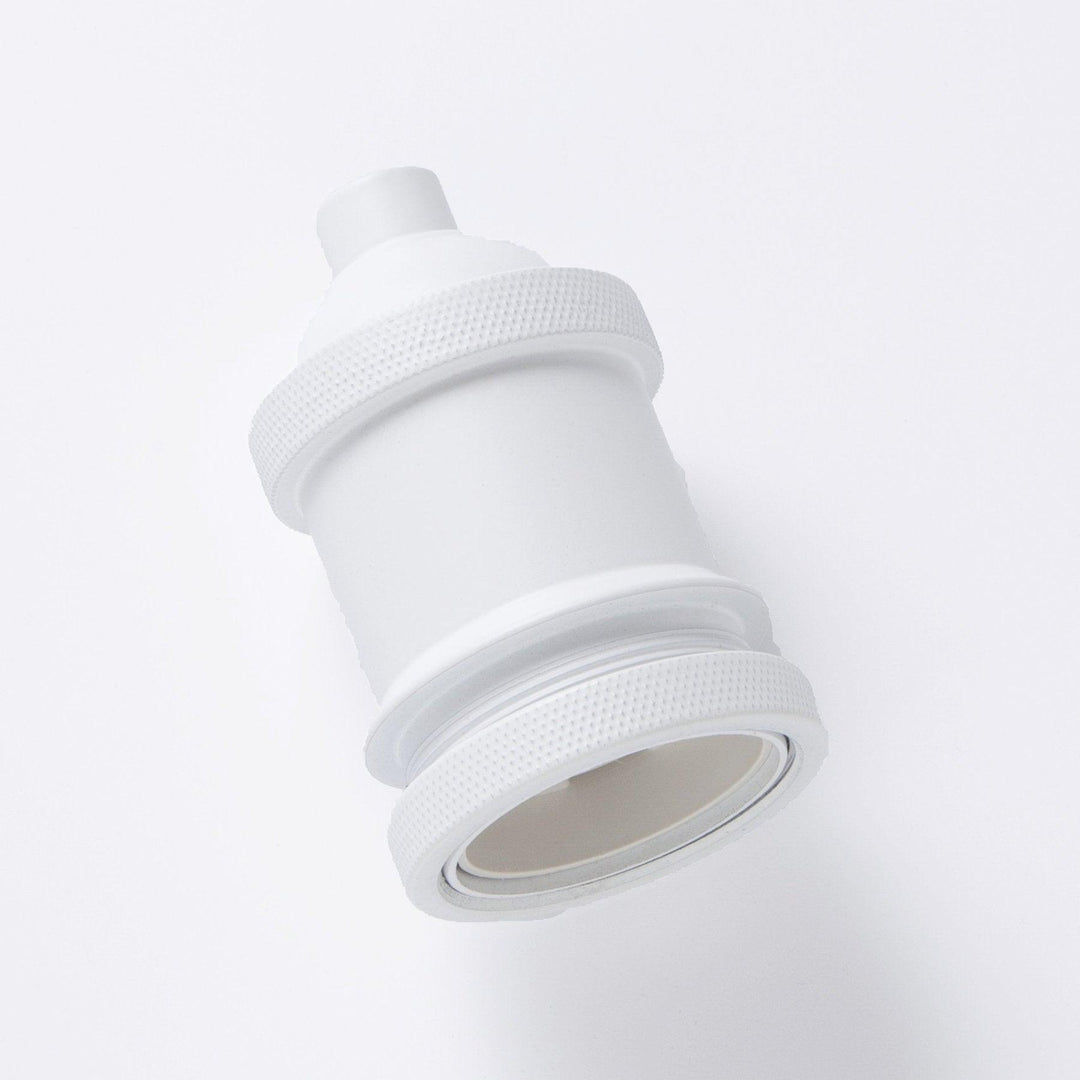 White Lamp Holder - Matt White E27