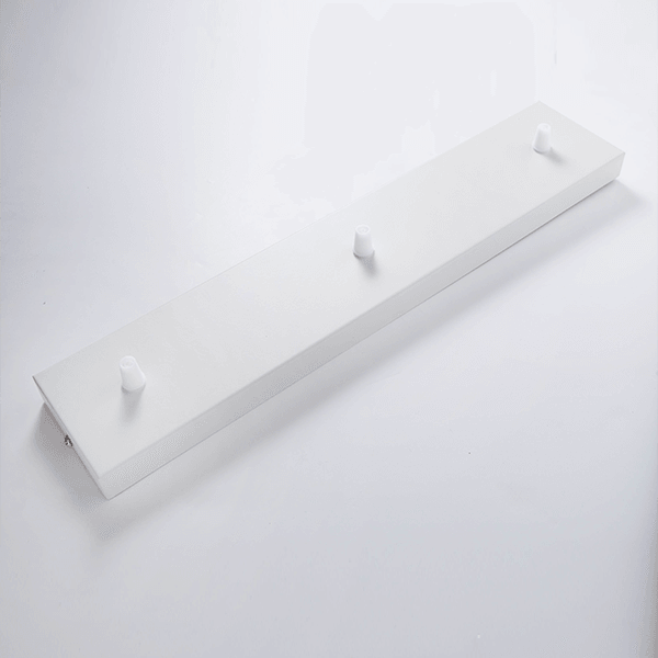 FS Pendant Ceiling Plate 3 Hole 470mm x 95mm - Prisma Lighting