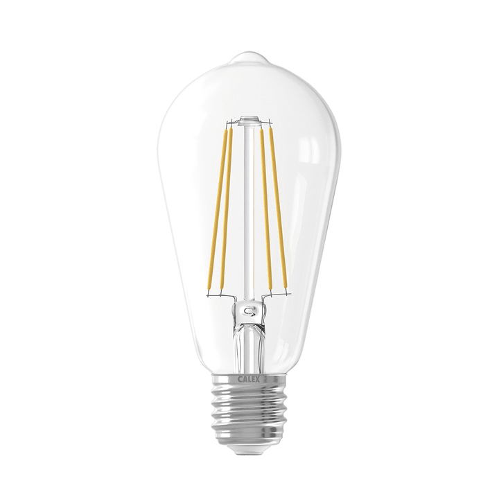 Calex 425418 Clear LED Filament Bulb E27 Dimmable 6W 