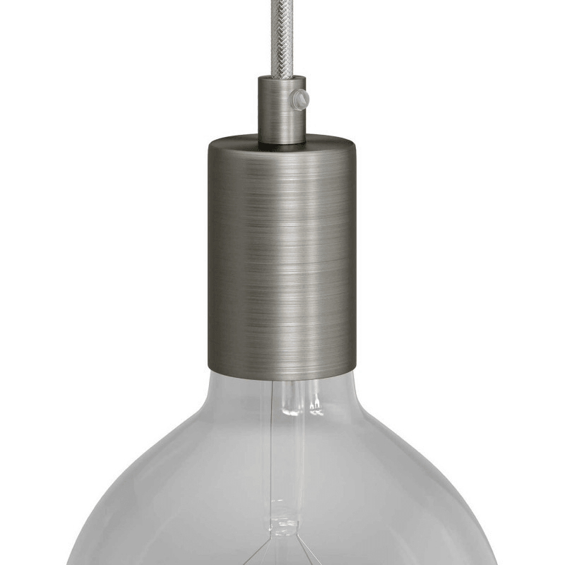 Cylindrical Metal Lamp Holder Kit E27