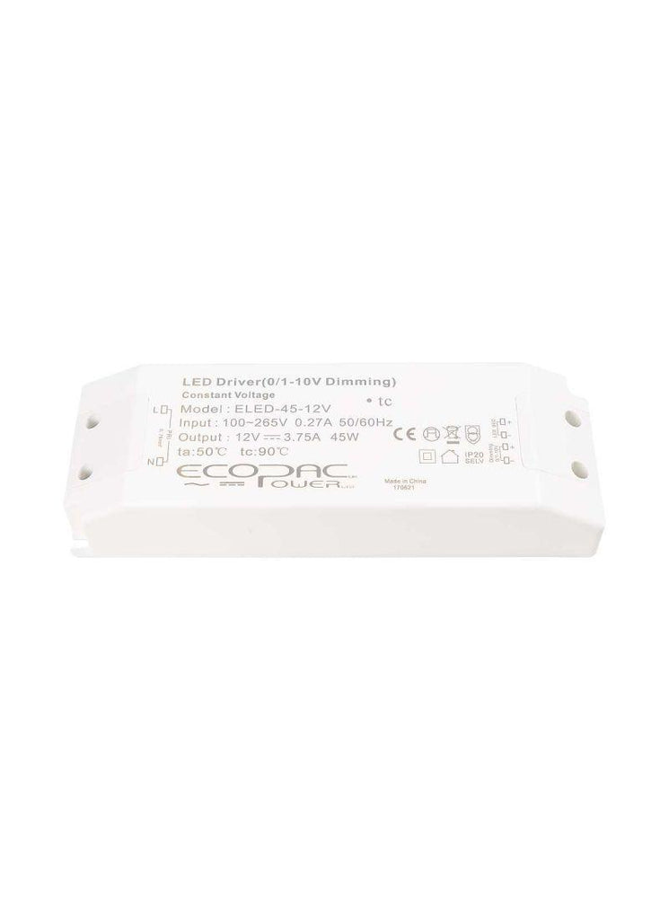 45W Indoor and Outdoor LED Driver 24V (0-10V, Dimmable)