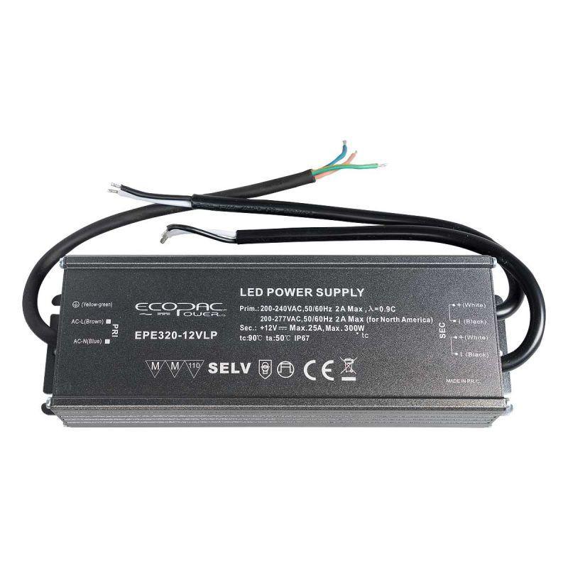 Ecopac EPE320-24VLP LED Driver 321.6W 24V (IP67) Non-Dimmable