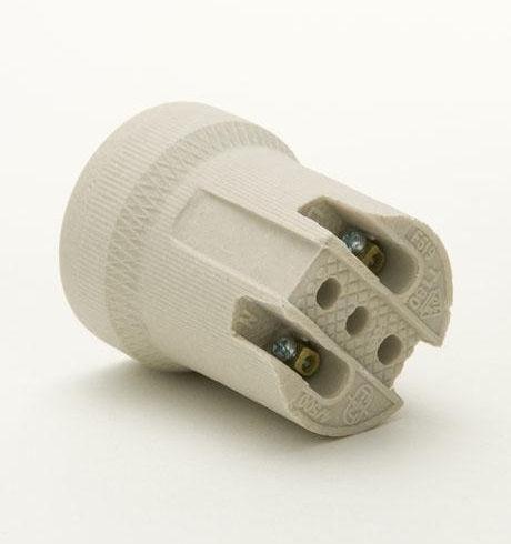 Porcelain / Ceramic Lamp Holder ES E27 Screw terminals