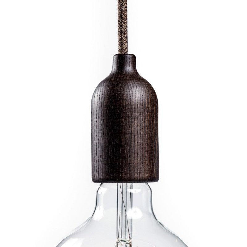 Wooden Edison Screw Cord Grip Lamp Holder - Prisma Lighting